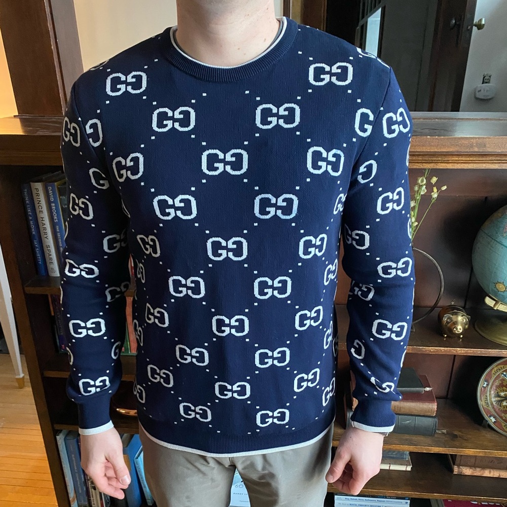 Gucci All Over Crewneck Sweater